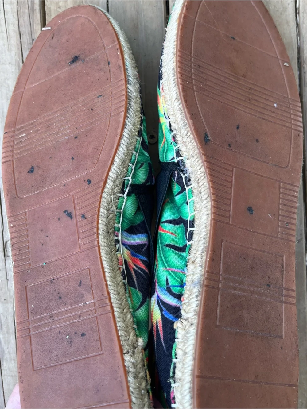 Loudmouth Lucky Tropical Espadrille Slip-On Shoes Women’s Size 10